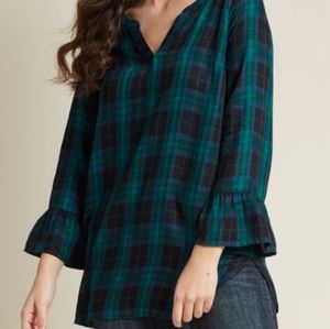 Modcloth plaid shirt